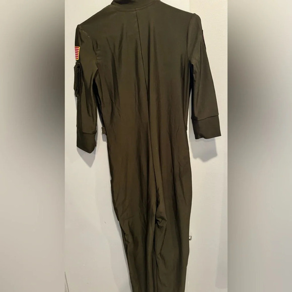 Halloween Top Gun Maverick Flight Costume Adult standard size M approx stretchy - Picture 4 of 5
